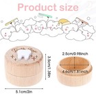 Decorative Wooden Tooth Box  Baby Keepsake Box