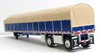 Dcp Newly Tooled Blue Wilson Spread Axle Covered Wagon Trailer 1 64 No Box