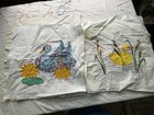 9 Piece - 14 1 2 X 15 Appliqu     Embroidery Swans   Flowers Ea Panel Different