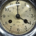 Vintage Salem Privateer 8 Day Ship   s Bell Clock Brass Ship Wheel Nautical