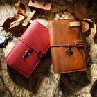 Traveler Vintage Leather Blank Paper Journal Notebook Diary Planner 64   3 Pages