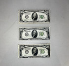 1934 Green Ten Dollar Seal Note Certificate Old Us Bill  10 Money Currency