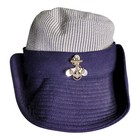 Wwii Us Navy Waves Women s Service Hat Fouled Anchor Insignia Blue Wwii Era Cap