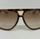 Gucci Italy Gg1622 s Brown Tortoise Oversized Aviator Sunglasses Gradient Lenses