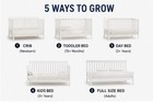 5 In 1 Convertible Baby Crib Toddler Day Bed Full Size Bed Adjustable Mattress