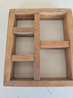 Vintage Solid Wood Shadow Box Shelf Rustic Primitive Handmade 5x6   71