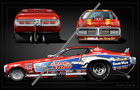 Gene Snow Charger Funny Car 28x18  Poster Fc025