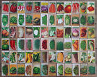 72 Vintage French Vegetable Seed Packet Labels Lithograph Printed In 1920s