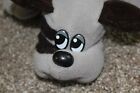 Vintage Pound Puppies Gray Brown Puppy 9  Plush Stuffed Animal Toy Tonka 1985