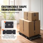 Uimoso 2pcs Platform Dolly Interlocking Edge Furniture Mover 500lbs Capacity