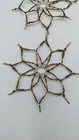 Lot Of 4 Vintage Beaded Star Christmas Tree Ornaments Winter Holiday