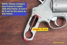 Pearl Grips For Taurus Tracker Revolver Model 617 627 692 992 Black Grim Reaper
