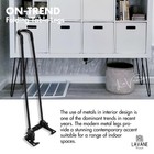 4 Pack 12 In Hairpin Metal Table Legs Heavy Duty For Furniture Black