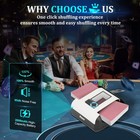 Automatic Card Shuffler Machine - 1-2 Deck Low Noise Electric Shuffler  One P   