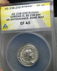 Ad 238-239 Roman Gordian Iii Rome Anacs Slabbed Graded Xf-40 Slabbed ----  797a