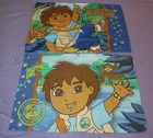 Lot Of 2 Go Diego Go Standard Pillow Case Double Sided Animal Rescuer Nick Jr