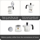 Imusa Usa B120-41v Aluminum Espresso Stovetop Coffeemaker 1-cup  Silver