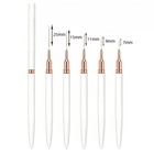 5-piece Nail Art Liner Brush Set Fine Detail Striping Pens For Manicure