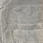 Pottery Barn Baby Sadie Ruffle Crib Skirt White Organic Cotton