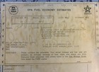 1978 Chevrolet Corvette Red   Red 350 V8 Vintage Window Sticker Epa Original Oem