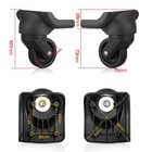2x Luggage Swivel Wheels Suitcase 360 Spinner Repair Spare Wheels Replacement