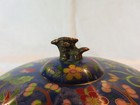 Antique Chinese Cloissone Foo Dog Lidded Box Floral Desing