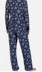 Nautica Women s 2pc Fleece Pajama Sleepwear Set dark Blue Snowflakes Xl xxl nwot
