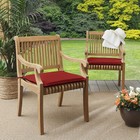 Sorra Home Sunbrella Chair Pad Set Of 2 Canvas Jockey Red 17  X 17  X 2 