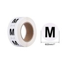 500 Labels Clothing M Medium Size Sticker Label Coding Label 25mm 1 