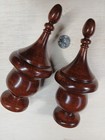Lot Of 2 Vintage Wooden Finials  382