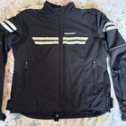 Spidi Black Motorcycle Motorbike Jakcet With Ce Shoulder   Arm Armour  Small  