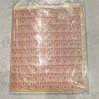 Vintage United States Postage Red 1 2 Cent Stamp Mnh Sheet Plate Number 26289