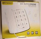 Emerson Big Button Corded Phone Speaker Em300 Senior Citizen Vision Impaired New