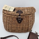 Rare Vintage L l bean Split Willow Creel Made In Usa Fishing Basket Nwt