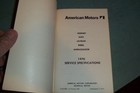 1970 Amc Service Specifications Manual Amx Javelin Rebel Ambassador Hornet Book