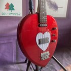 4 Strings Daisy Metal Heart Red Electric Bass Guitar Basswood Body Maple Neck