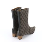 Gucci Tom Ford Vintage Gg Canvas Brown Pointed Toe Bootie Us 7 5 New In Box