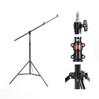 Photography 3-in-1 Heavy Duty Aluminum Alloy 12 5ft Light Stand With Boom Arm