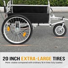 Bike Cargo Trailer  Heavy Duty Bicycle Wagon Cart wheel Folding Groceries Hauler