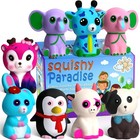 Jumbo Squishies Slow Rising  8 Pack Animal Squishy Toys Cream Scented Squishi   