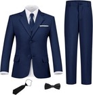 Boys Suit Set Slim Fit Kids Formal Suits  Tuxedo Wedding Prom Classic Suit
