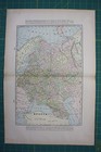 Russia Sweden Norway Europe Vintage Original 1899 Cram s World Atlas Map Lot