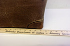 Early Leather Large Doctors Medical Bag Antique Vintage