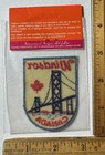 Vintage Windsor Ambassador Bridge Iron On Patch Travel Souvenir Ontario Canada