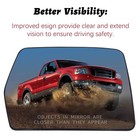 For 2004-2014 F150 F-150 Pickup Passenger Right Side Power Mirror Glass Heated