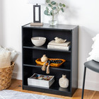 Mainstays 3-shelf Bookcase With Adjustable Shelves  True Black Oak