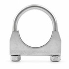 2  304 Stainless Steel Saddle U-bolt Exhaust Muffler Clamp-2 Inch New