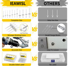 Pop Rivets Assortment Kit  250pcs Large Flange Aluminum Rivets  11 Sae Sizes   