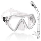  Professional Snorkeling Snorkel Diving Scuba Package Set With Anti-fog Coated 