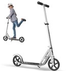 Scooter For Kids 6-12   Adults   Adjustable Height  Foldable  Silver